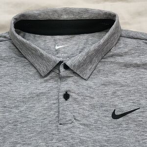 NIKE Golf Polo Shirt. Heather Gray. Men's Size XL